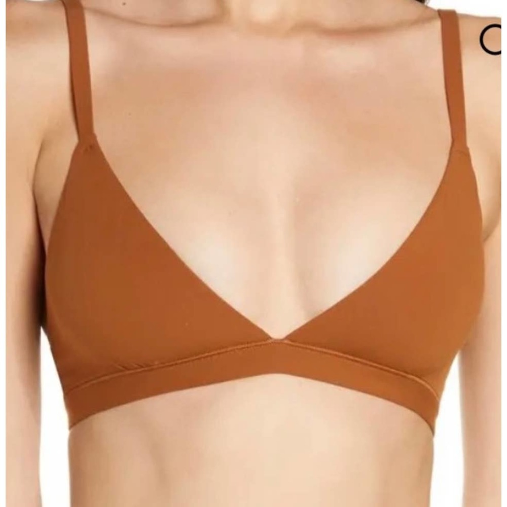 Skims Fits Everybody Copper Brown Triangle Bralette Women's NWT Size 2X